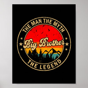 The Big Brother Myth Legend Vintage Poster