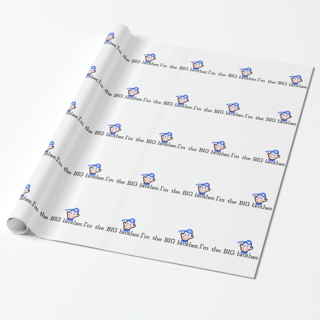The Big Brother Wrapping Paper (Unrolled)
