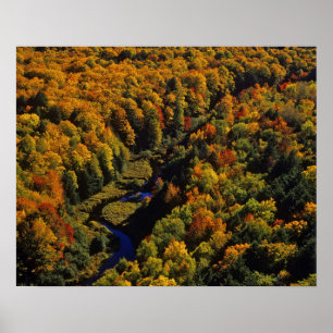 The Big Carp River in autumn at Porcupine Poster