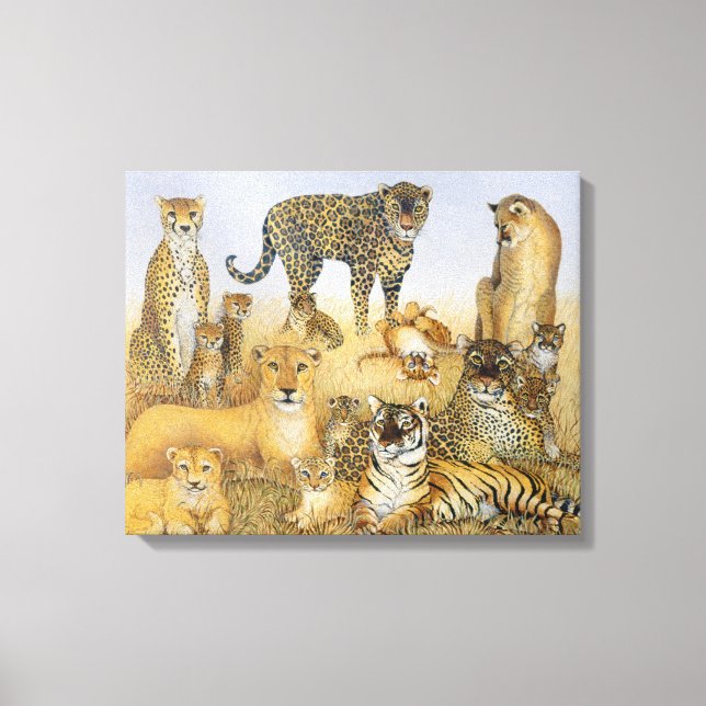 The Big Cats Canvas Print (Front)