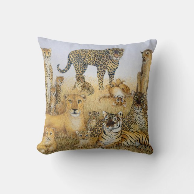 The Big Cats Cushion (Front)