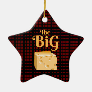 The Big Cheese Ceramic Tree Decoration