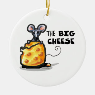 The Big Cheese Ceramic Tree Decoration