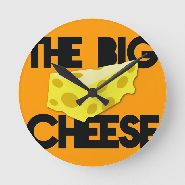 The BIG CHEESE! Round Clock (Front)