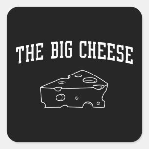 The Big Cheese Square Sticker