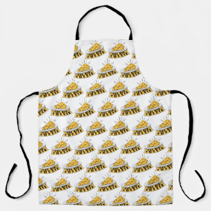 The big cheese yellow pattern apron