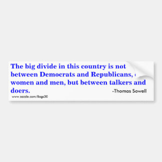 The Big Divide Bumper Sticker