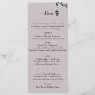 The Big Easy Wedding Menu