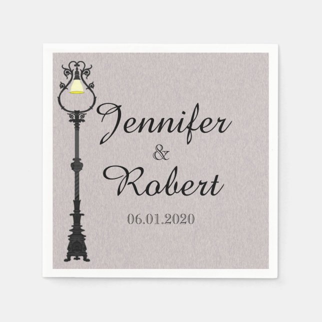 The Big Easy Wedding Napkin (Front)