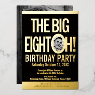 The Big Eight 0h! 80th Birthday graphic photo