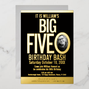 The Big Five 0 50th Birthday graphic photo