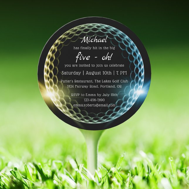 The Big Five-Oh Golf | 50th Birthday Invitation (Creator Uploaded)