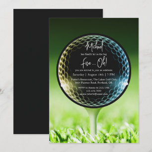 The Big Five-Oh Golf 50th Birthday Party Invitation