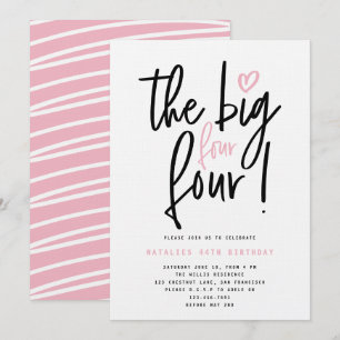 The big four 4! 44h birthday party