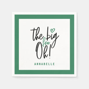 The big four oh! 40th birthday party favour decor napkin