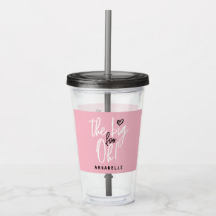 The big four oh! 40th birthday party favour gift acrylic tumbler