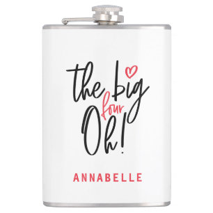 The big four oh! 40th birthday party hip flask