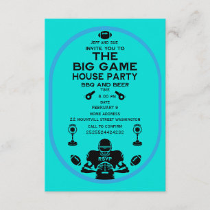 The Big Game BBQ House Party Enclosure Card