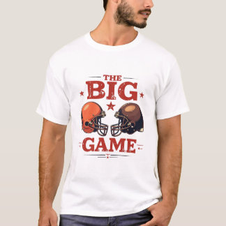 The Big Game – Vintage Football Helmet Rivalry T-Shirt