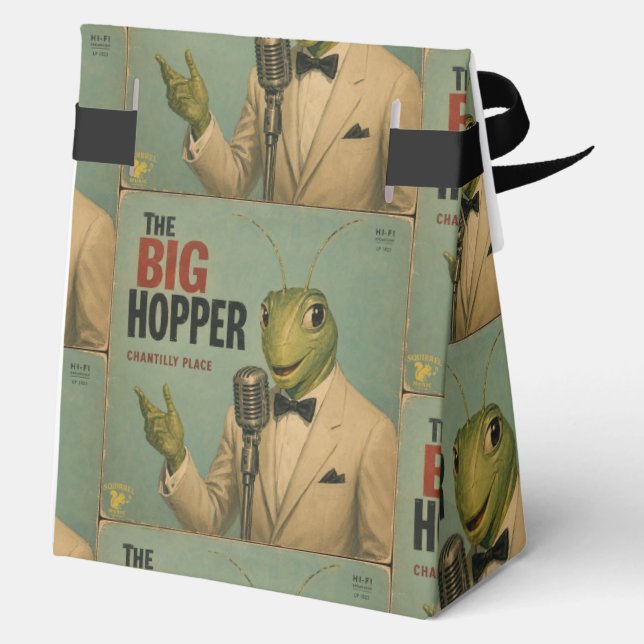 The Big Hopper: a Parody Favour Box (Back)