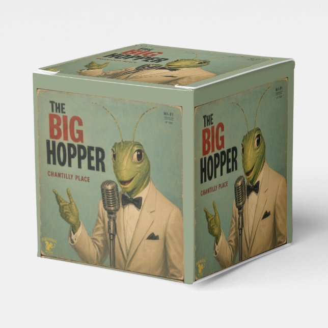 The Big Hopper: a Parody Favour Box (Front Side)