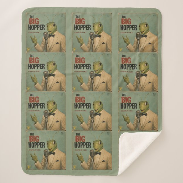 The Big Hopper: a Parody Sherpa Blanket (Front)