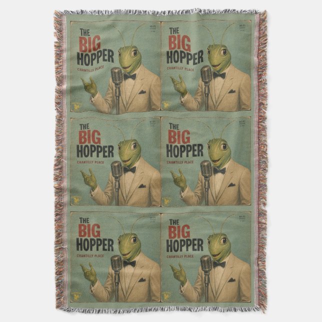 The Big Hopper: a Parody Throw Blanket (Front Vertical)