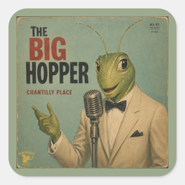 The Big Hopper Album: a Parody Square Sticker (Front)