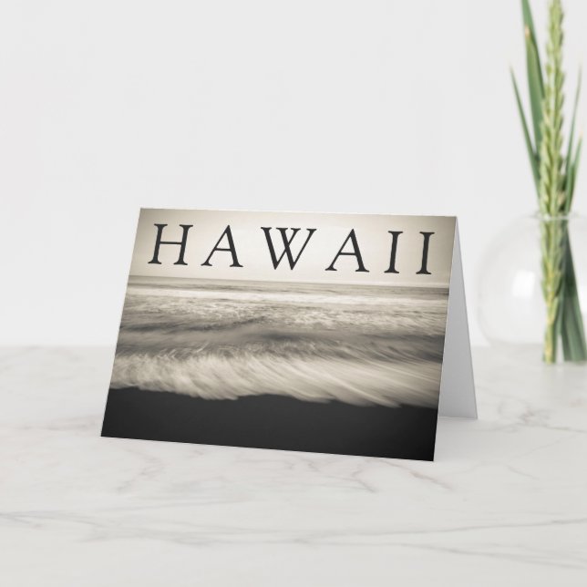 The Big Island Beach Hawaii | Thank You Card (Front)