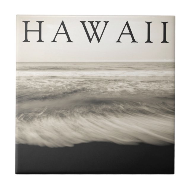 The Big Island Beach Hawaii Tile (Front)