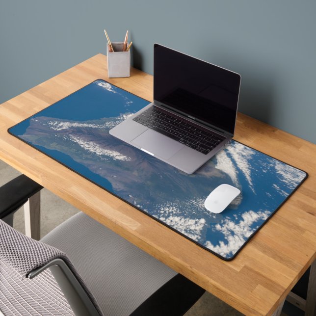 The Big Island Of Hawaii And Its Mountains Desk Mat (Office 2)