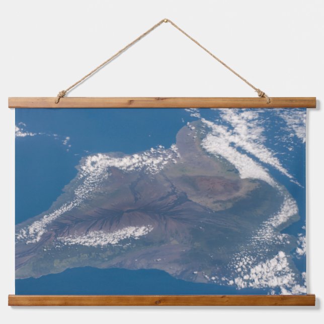 The Big Island Of Hawaii And Its Mountains Hanging Tapestry (Front)