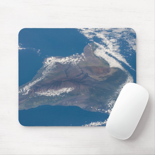 The Big Island Of Hawaii And Its Mountains Mouse Mat (With Mouse)