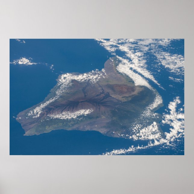 The Big Island Of Hawaii And Its Mountains Poster (Front)