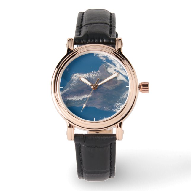 The Big Island Of Hawaii And Its Mountains Watch (Front)