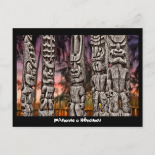 The Big Island, Tiki Tribal Council Postcard