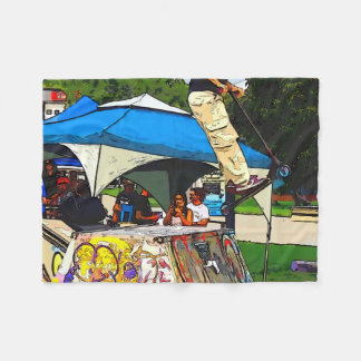 The Big Jump - Scooter Trick Fleece Blanket