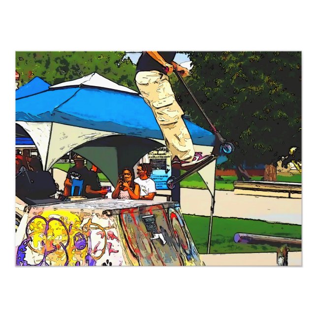 The Big Jump - Scooter Trick Photo Print (Front)