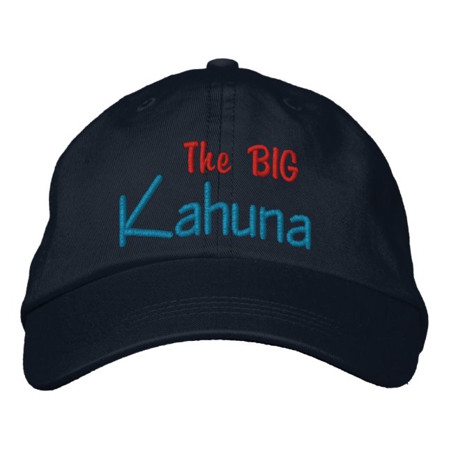 The BIG  Kahuna Embroidered Cap (Front)