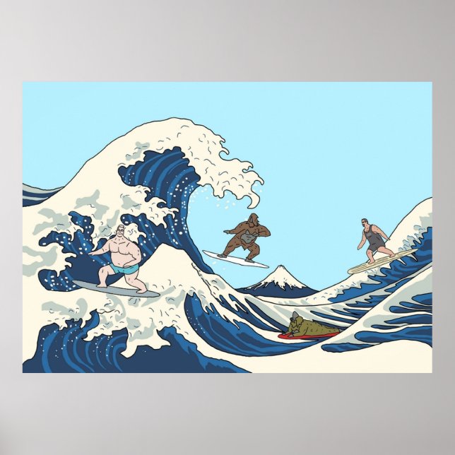 The Big Lez Show Surfs Up Poster (Front)