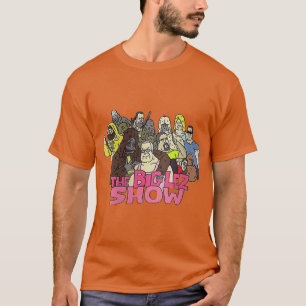 The Big Lez Show Whole Gang Sticker Mask More girl T-Shirt