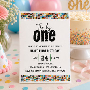 The BIG One 1st Birthday Invitation