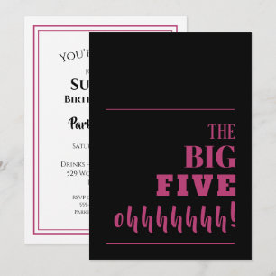 The Big One 50th Birthday Invitations