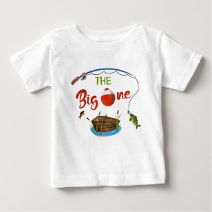 The big ONE baby t-shirt Boy O-fish-ally ONE shirt