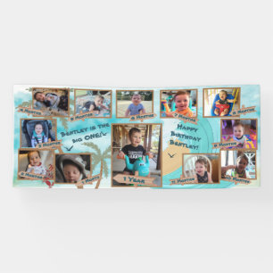 The Big One Baby's First Year Birthday Banner