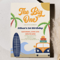 The Big One Beach Surf Blue 1st Birthday Party