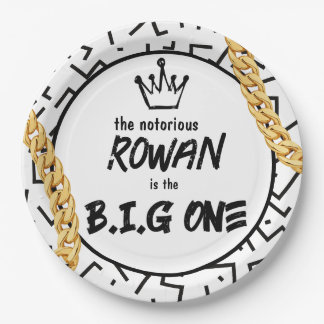 The Big One Birthday, 90's Hip Hop Paper Plate