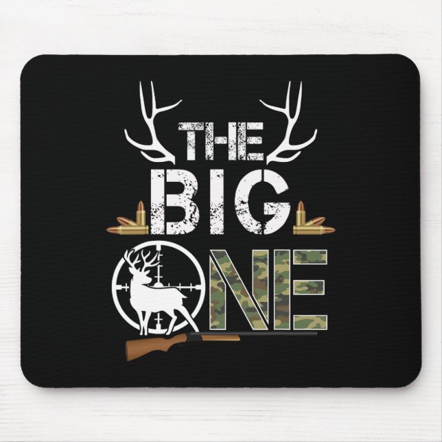 The Big One Birthday Boy Deer Hunter Camouflage 1s Mouse Mat (Front)