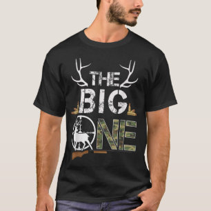 The Big One Birthday Boy Deer Hunter Camouflage  T-Shirt