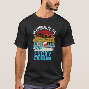The Big One Birthday Theme Fishing Granddad Of Bir T-Shirt